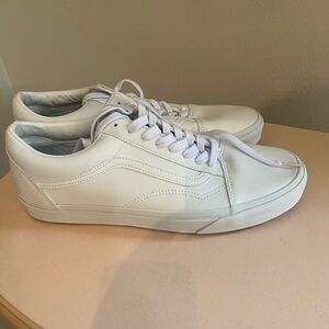 Vans, white leather Old Skool size 12 brand new never been worn